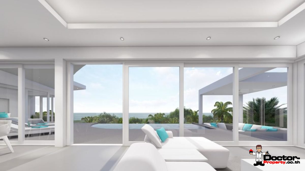 New 3 Bedroom Pool Villas, Sea View - Bo Phut, Koh Samui - For Sale